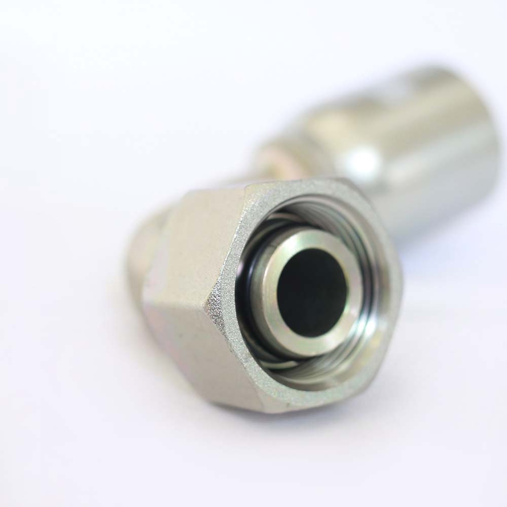 Reusable Ferrule Stainless Steel 90 Elbow Hose Fitting JIC Female Hydraulic Hose Fitting