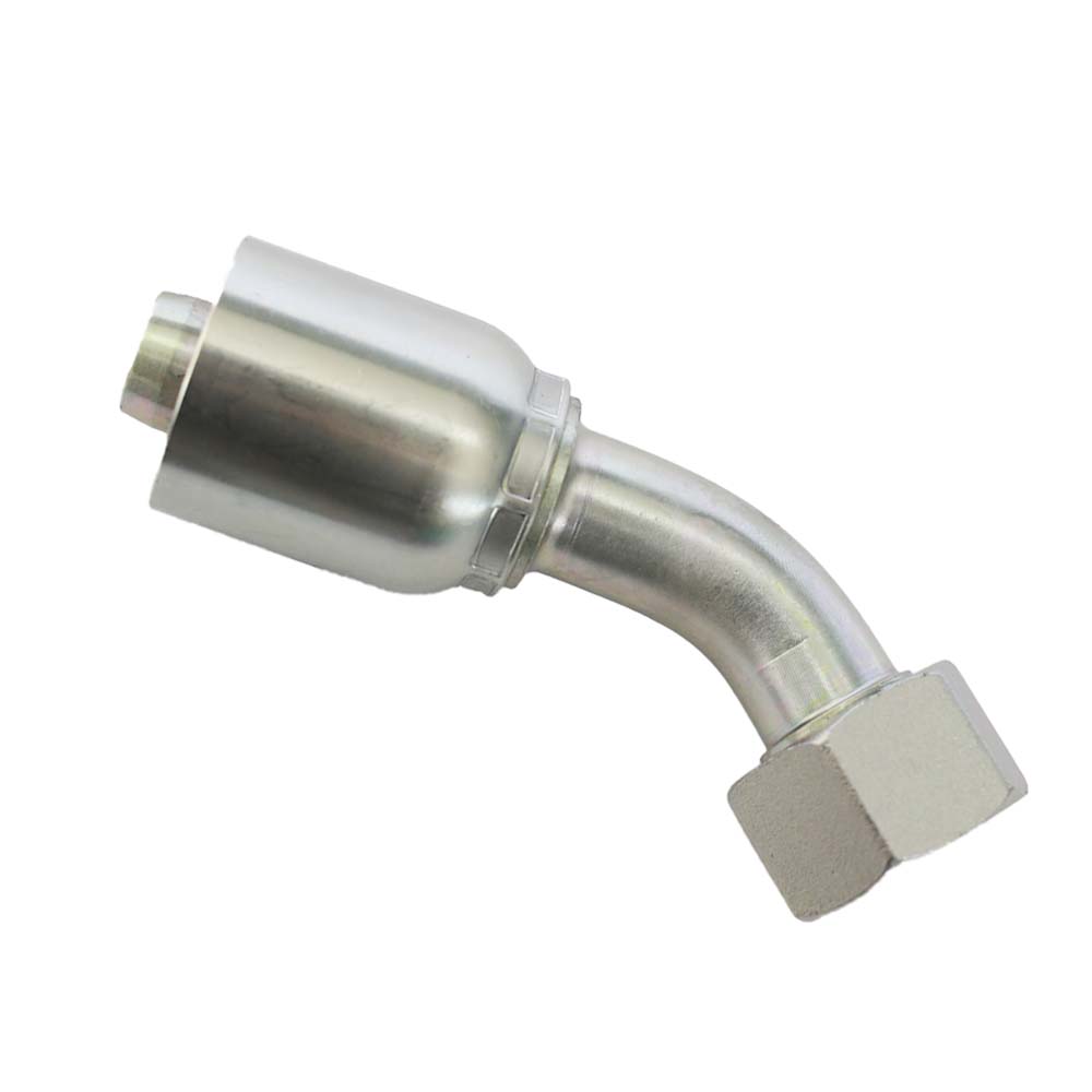 Reusable Ferrule Stainless Steel 90 Elbow Hose Fitting JIC Female Hydraulic Hose Fitting